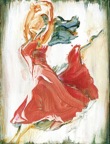 tiny red dancer - Sold